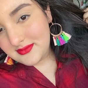 Carnival tassel earrings